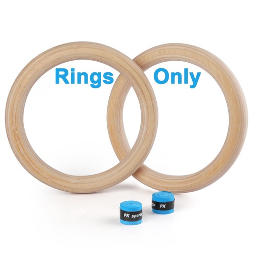 Wood gymnastic rings - rings, with