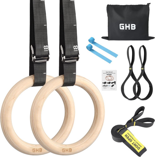 Gymnastic rings wooden - rings,