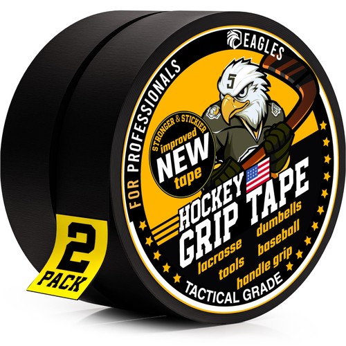 Hockey tape black 1inch grip - hockey,
