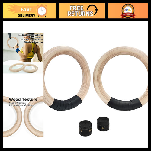 Wood gymnastic rings - gymnastic,