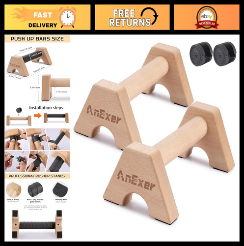 Wooden parallettes bars for - wooden,