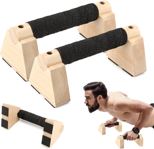 Wood parallettes bars for - wood,