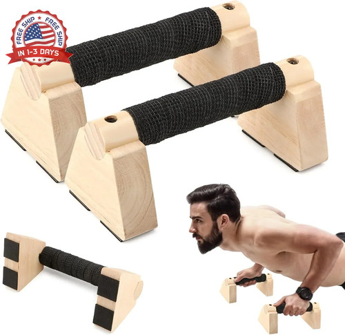 Wood parallettes bars - parallettes, for
